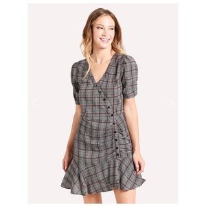HEARTLOOM Betty Dress in Check Mini Dress XS NWT